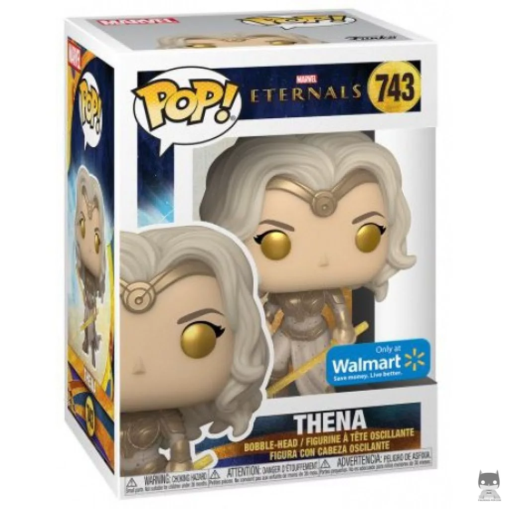 Figura Funko Pop! Thena con dos espadas en su caja