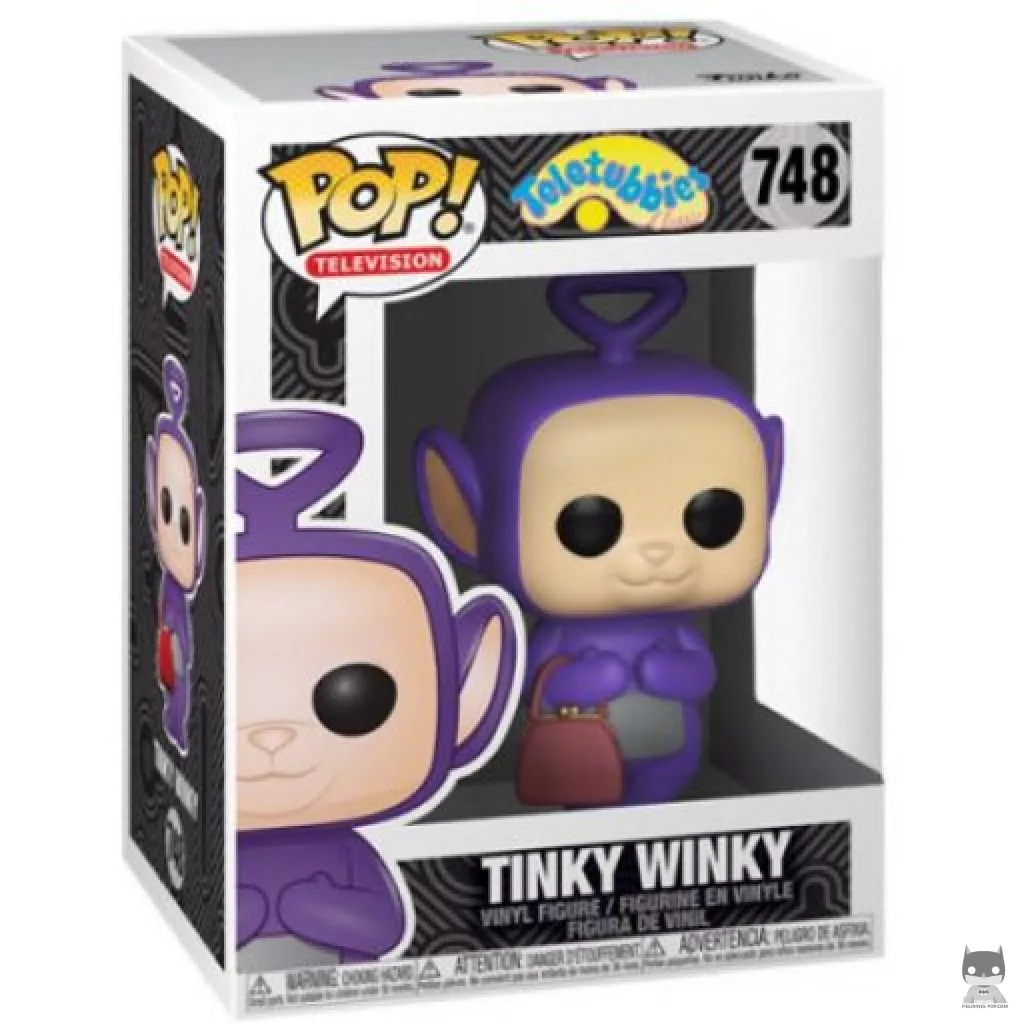 Figura Funko Pop! Tinky Winky en su caja