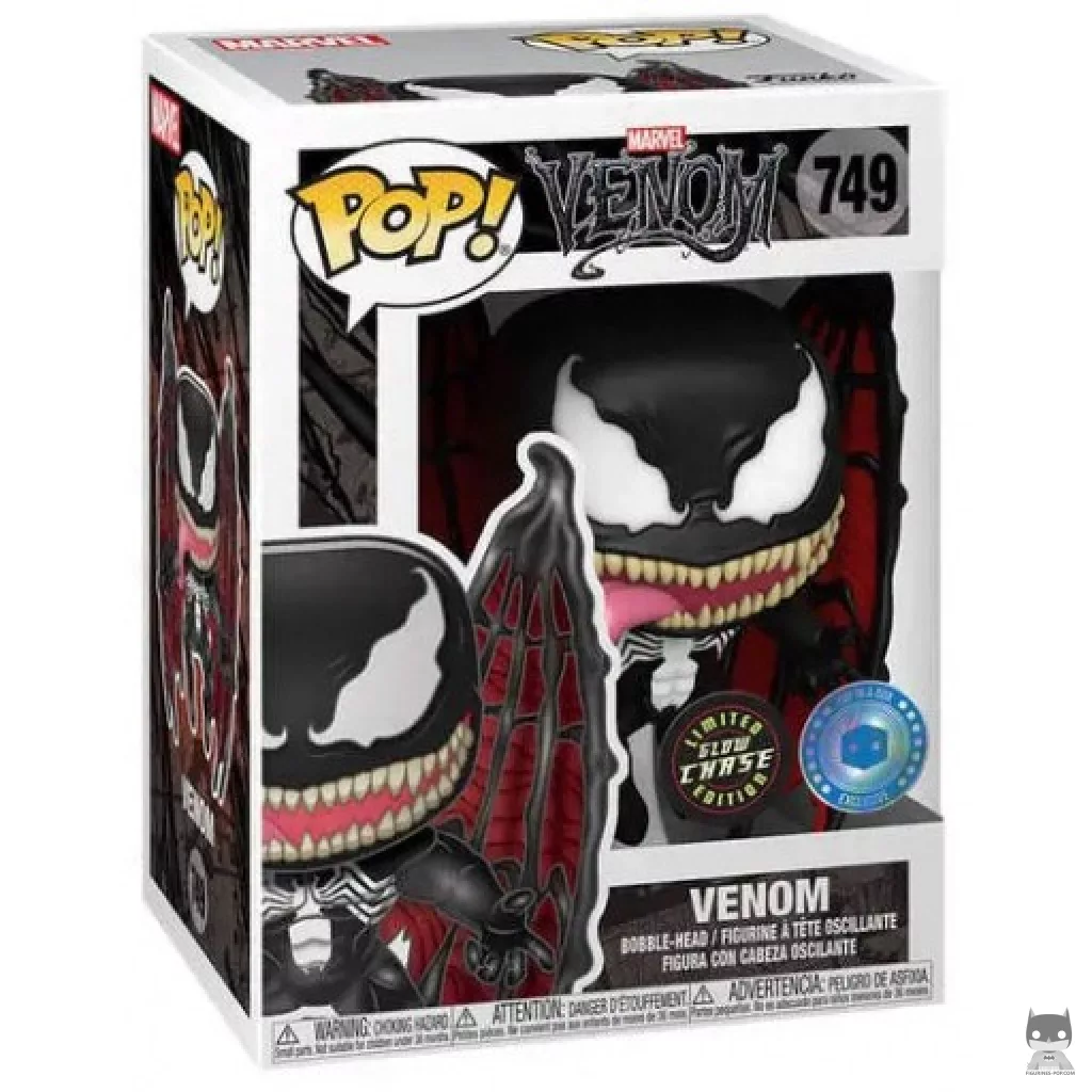 Figura Funko Pop! Venom (Chase) en su caja