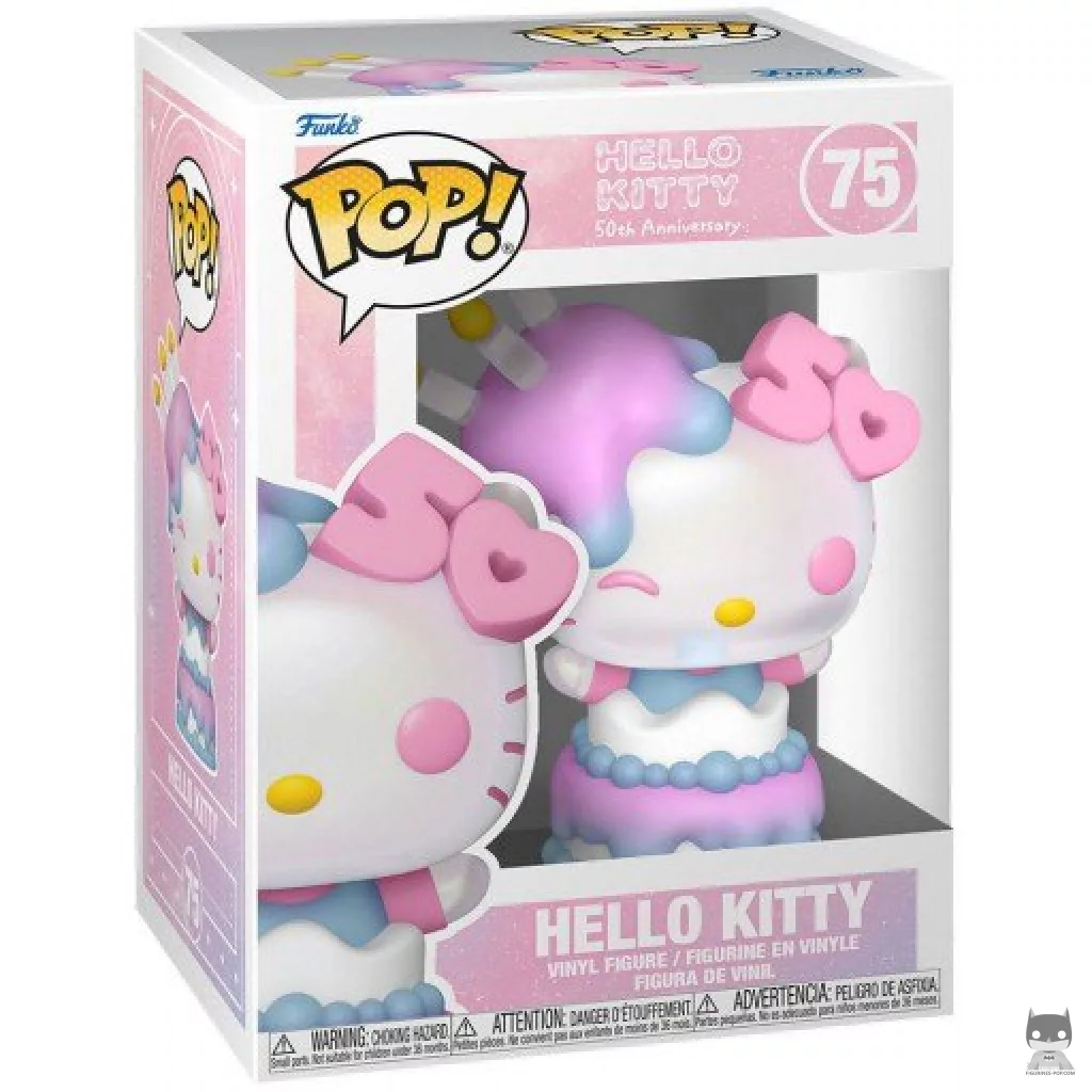 Figura Funko Pop! Hello Kitty (50.º aniversario) en su caja