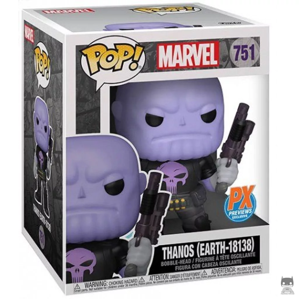 Figura Funko Pop! Thanos (Tierra-18138) en su caja