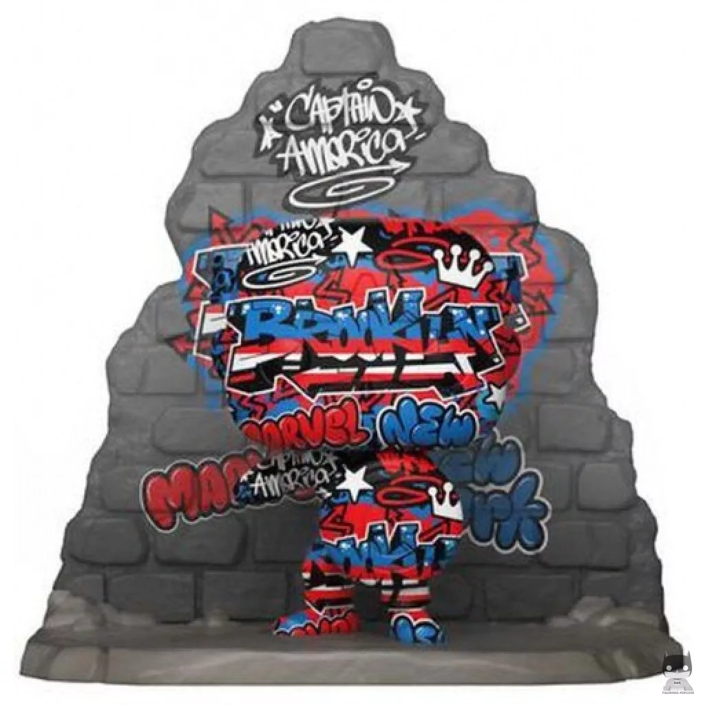 Figura Funko Pop! Capitán América Street Art (Marvel Comics)