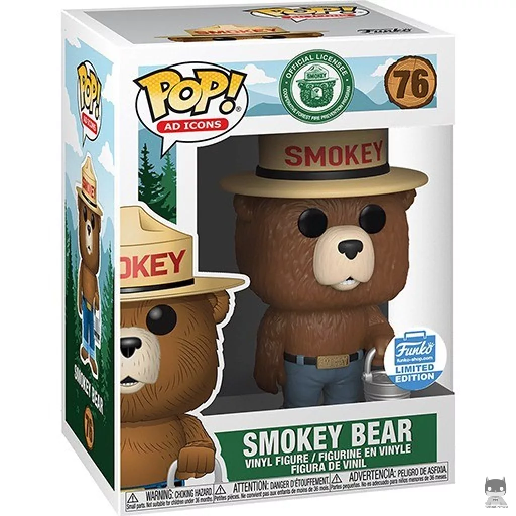 Figura Funko Pop! Oso Smokey en su caja