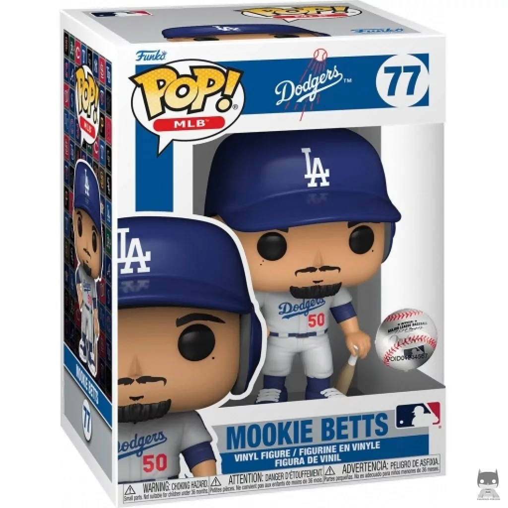 Figura Funko Pop! Mookie Betts en su caja