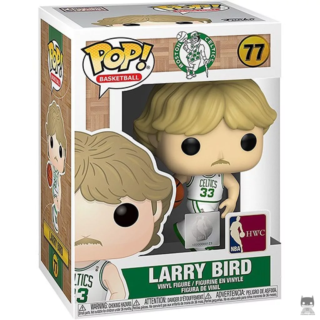 Figura Funko Pop! Larry Bird (Celtics local) en su caja