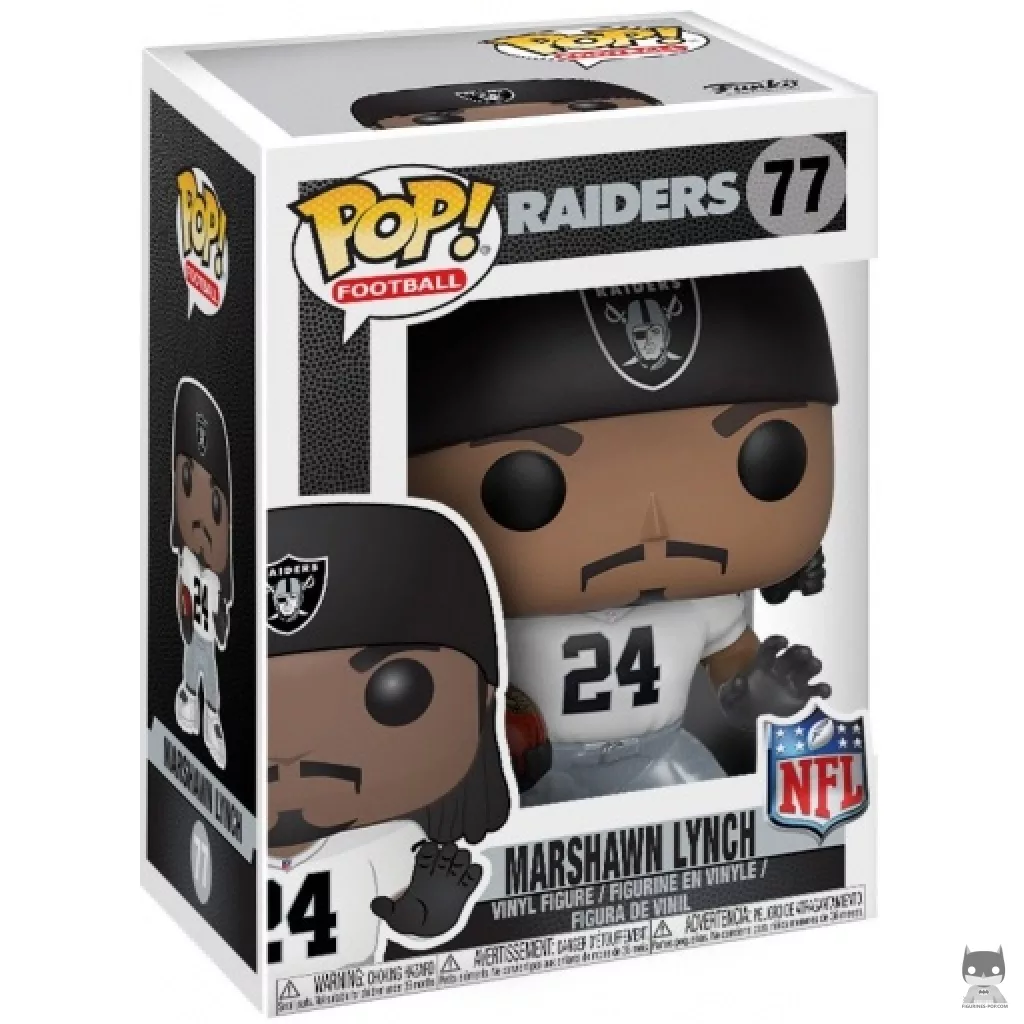 Figura Funko Pop! Marshawn Lynch en su caja