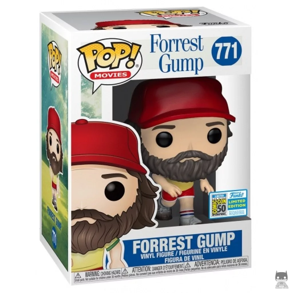 Figura Funko Pop! Forrest Gump con barba en su caja