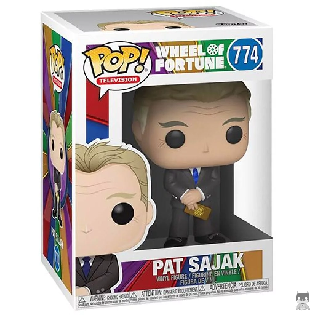 Figura Funko Pop! Pat Sajak en su caja
