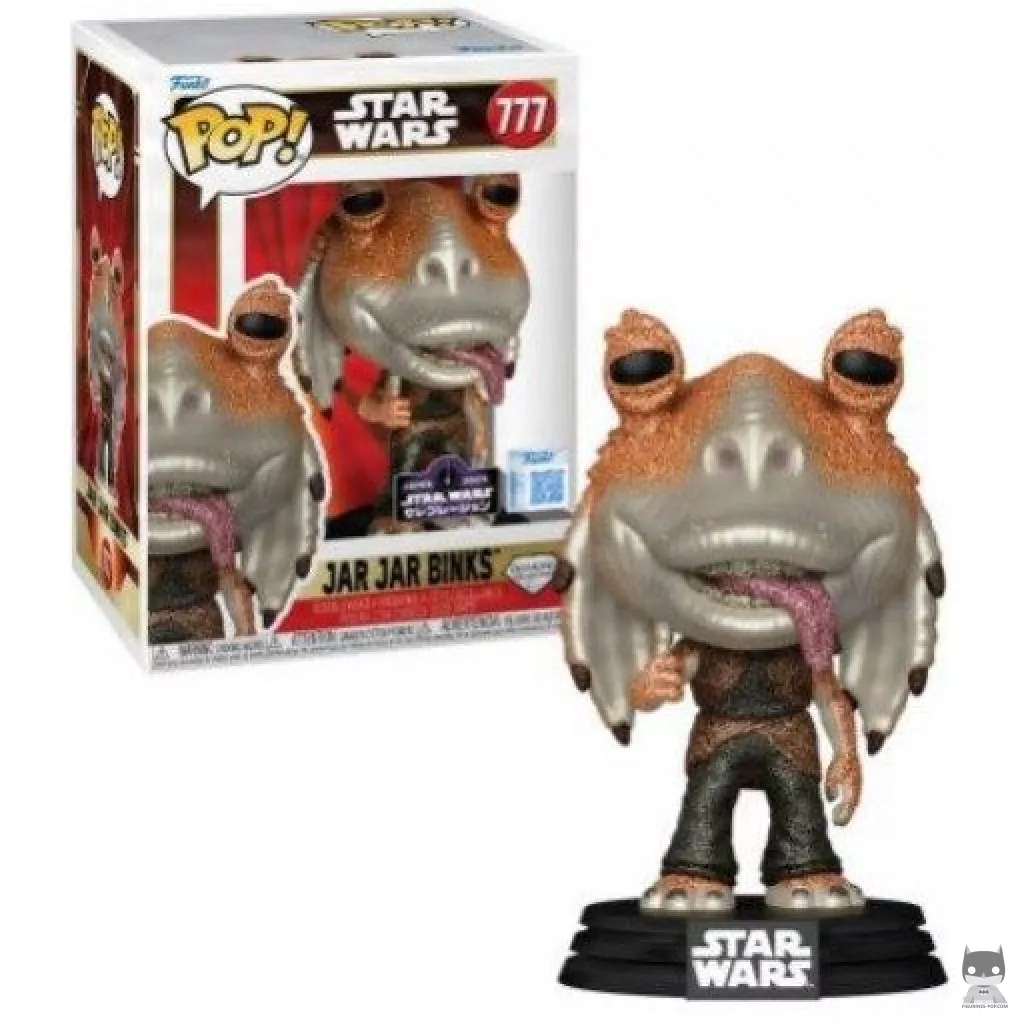 Figura Funko Pop! Jar Jar Binks (Purpurina de diamante) (Star Wars: Episodio I, La amenaza fantasma)