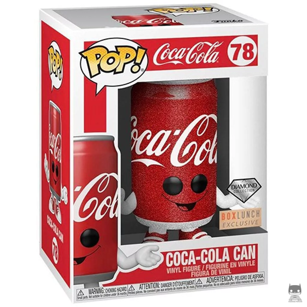 Figura Funko Pop! Lata de Coca-Cola (Purpurina de diamante) en su caja