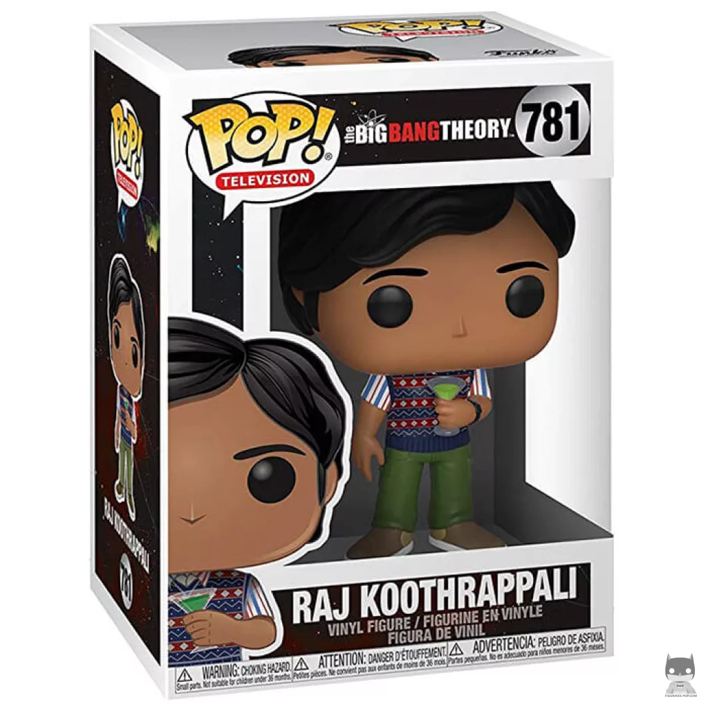 Figura Funko Pop! Raj Koothrappali en su caja