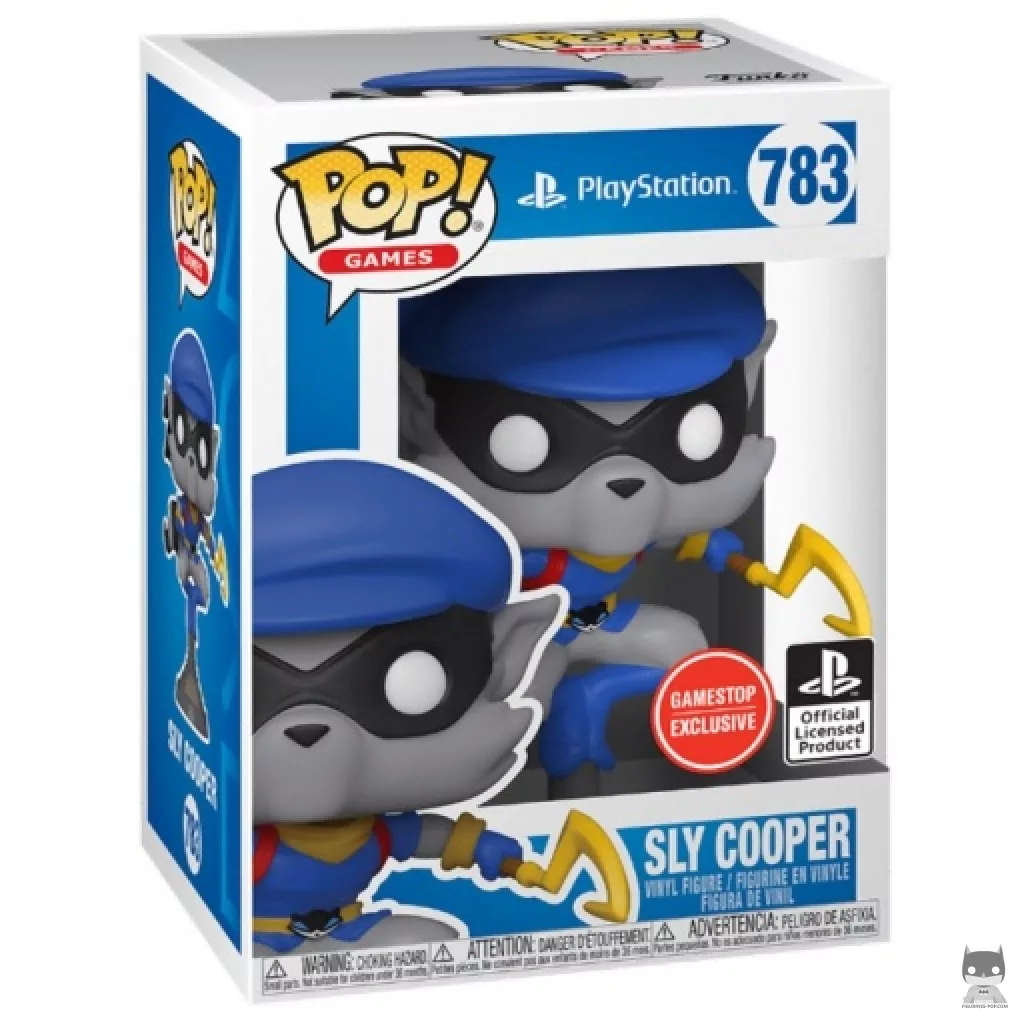 Figura Funko Pop! Sly Cooper en su caja