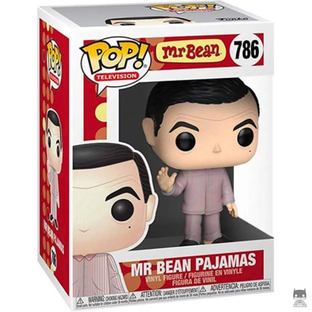 Figura Funko Pop! Mr. Bean en pijama en su caja