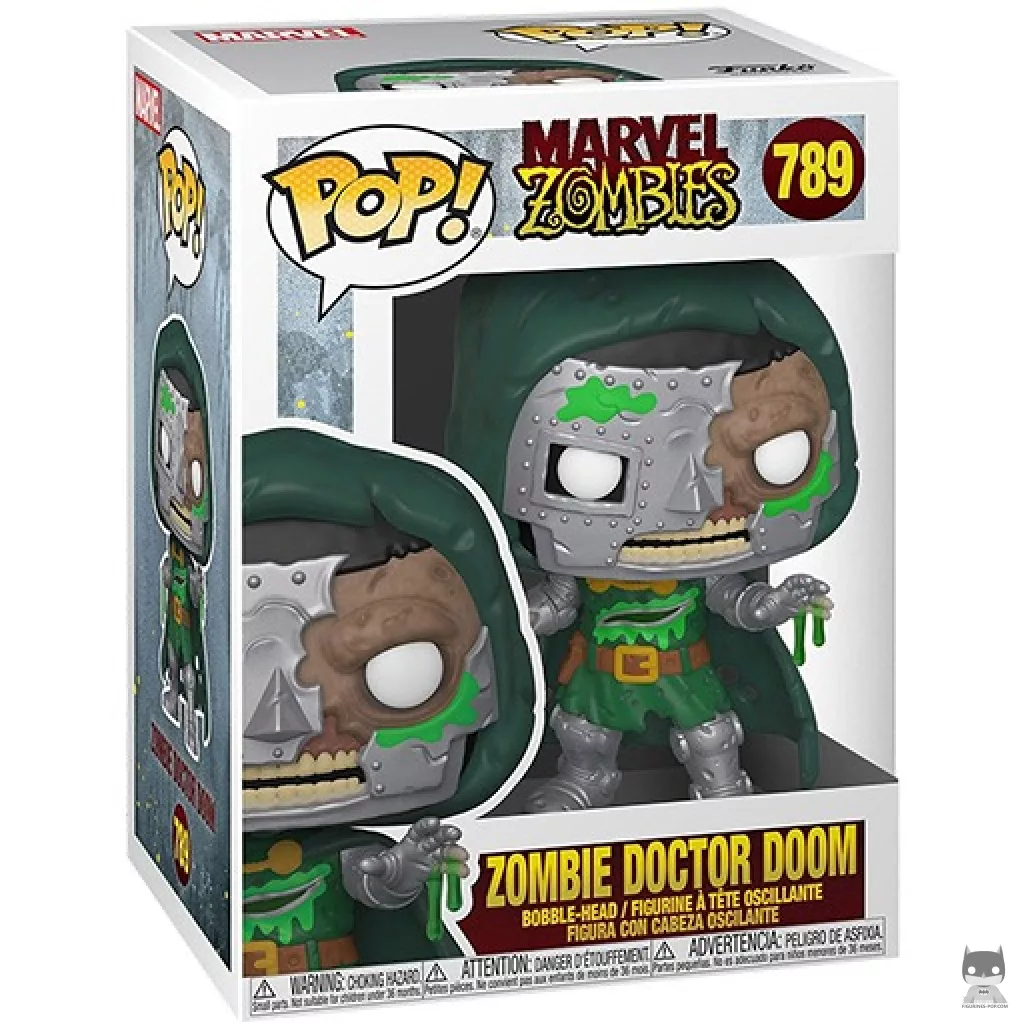 Figura Funko Pop! Doctor Muerte zombi en su caja