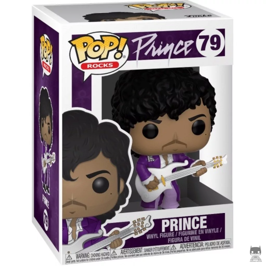 Figura Funko Pop! Prince (Purple Rain) en su caja