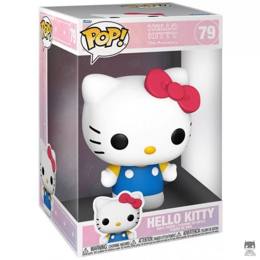 Figura Funko Pop! Hello Kitty (50.º aniversario) (Supersized) en su caja