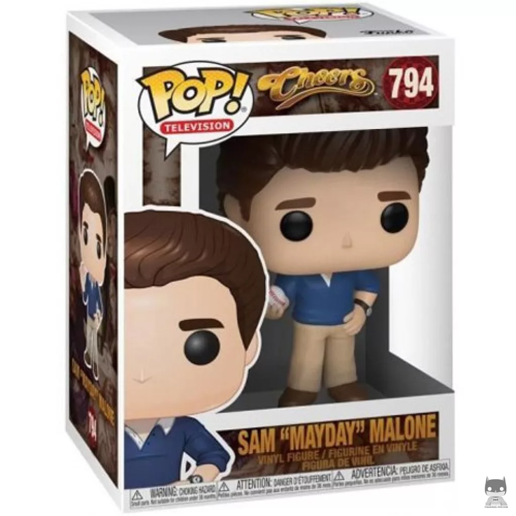 Figura Funko Pop! Sam "Mayday" Malone en su caja