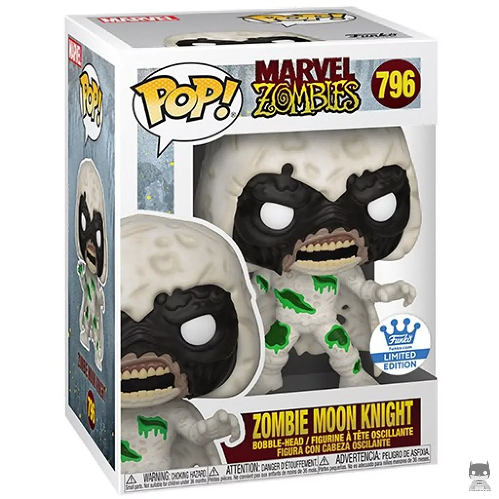 Figura Funko Pop! Moon Knight zombi en su caja