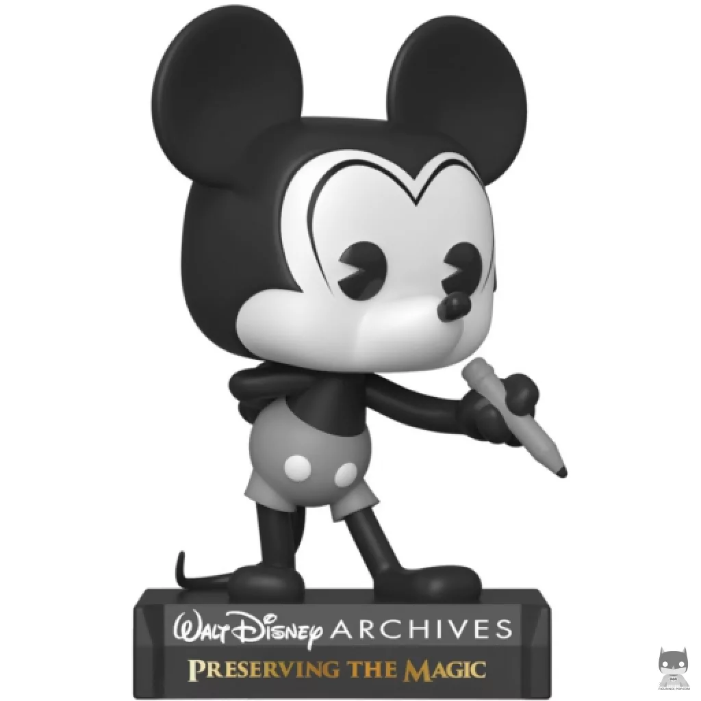 Figura Funko Pop! Mickey Plane Crazy (Blanco y negro) (Mickey y sus amigos)
