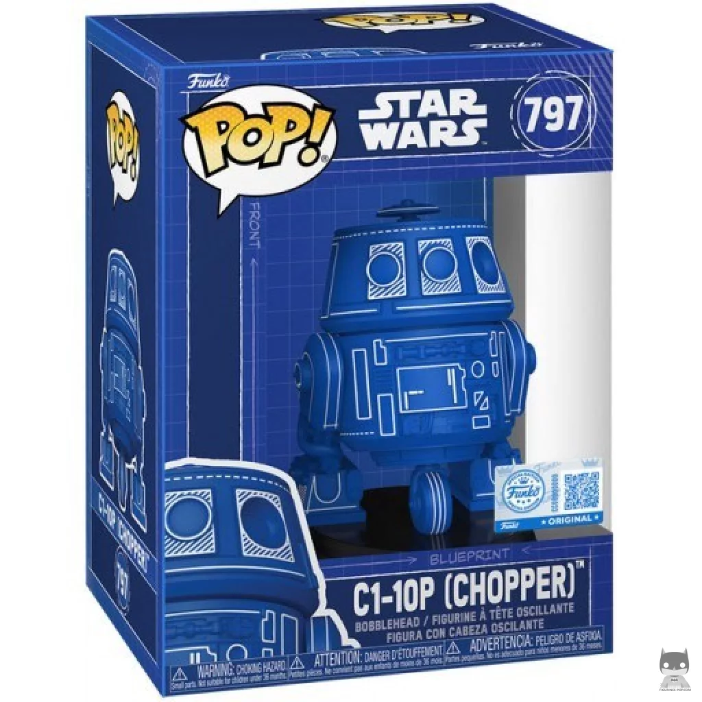 Figura Funko Pop! C1-10P (Chopper) (Deco plano) en su caja