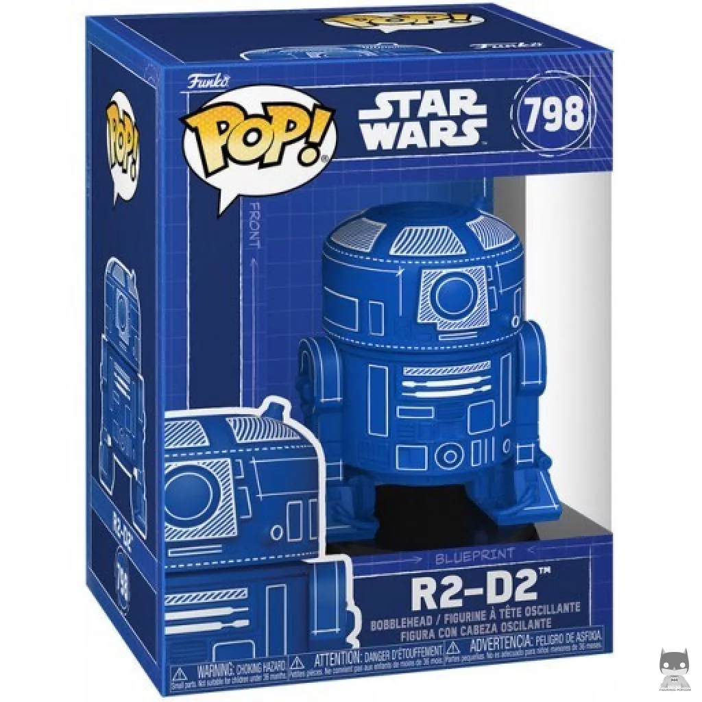 Figura Funko Pop! R2-D2 (Deco plano) en su caja