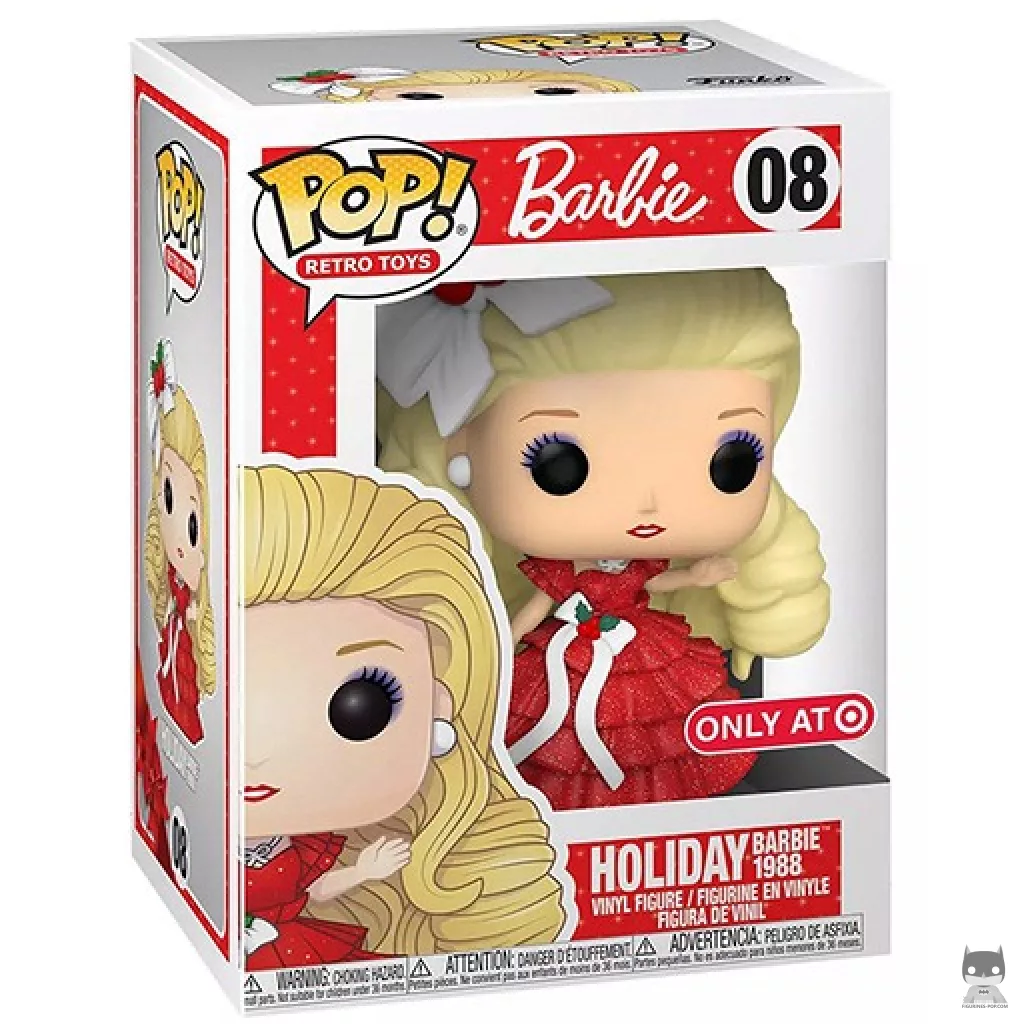 Figura Funko Pop! Barbie Navidad 1988 en su caja