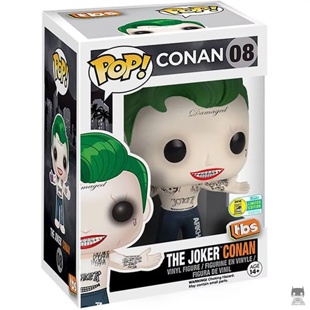Figura Funko Pop! Conan O'Brien como Joker en su caja