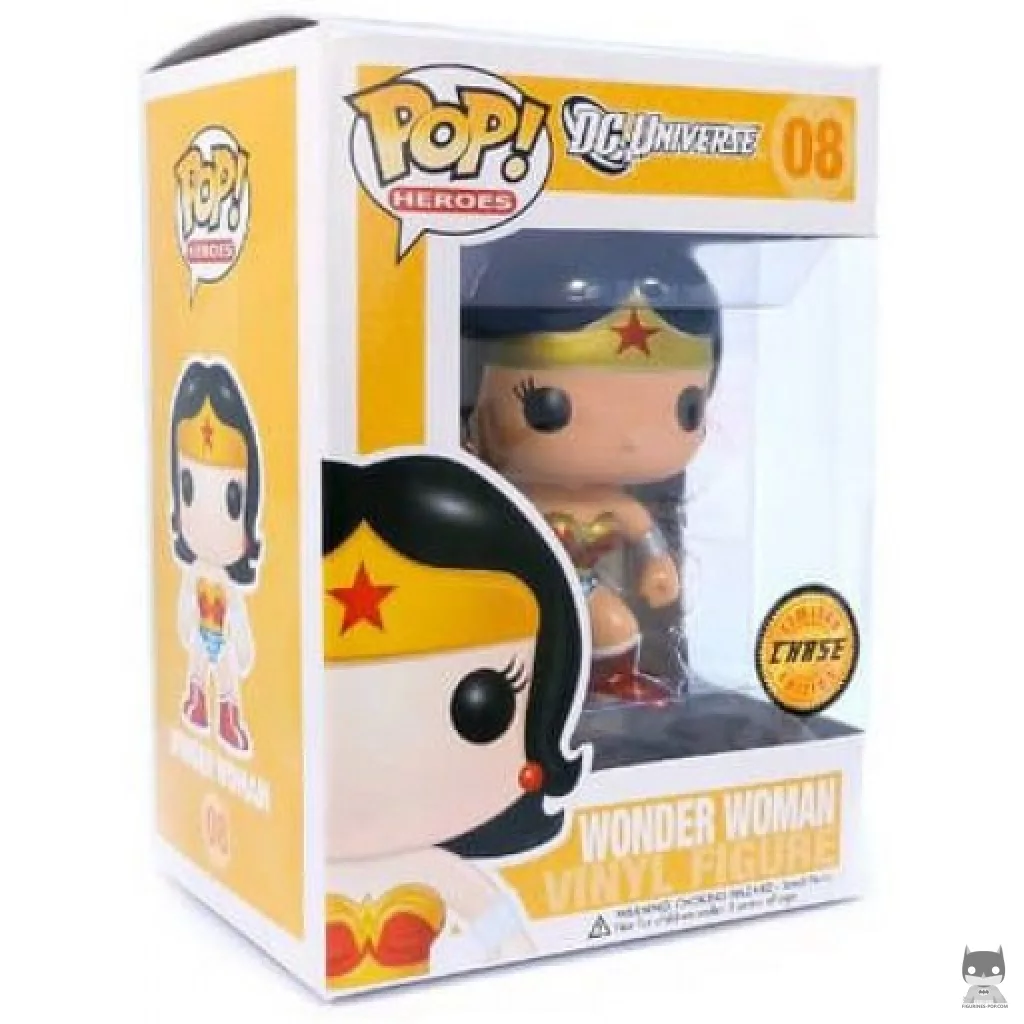 Figura Funko Pop! Wonder Woman (Chase) en su caja
