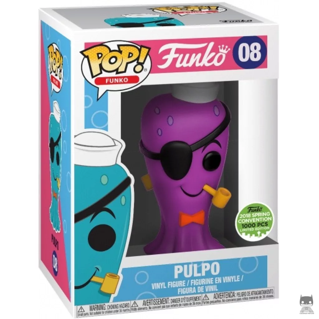 Figura Funko Pop! Pulpo (Morado) en su caja