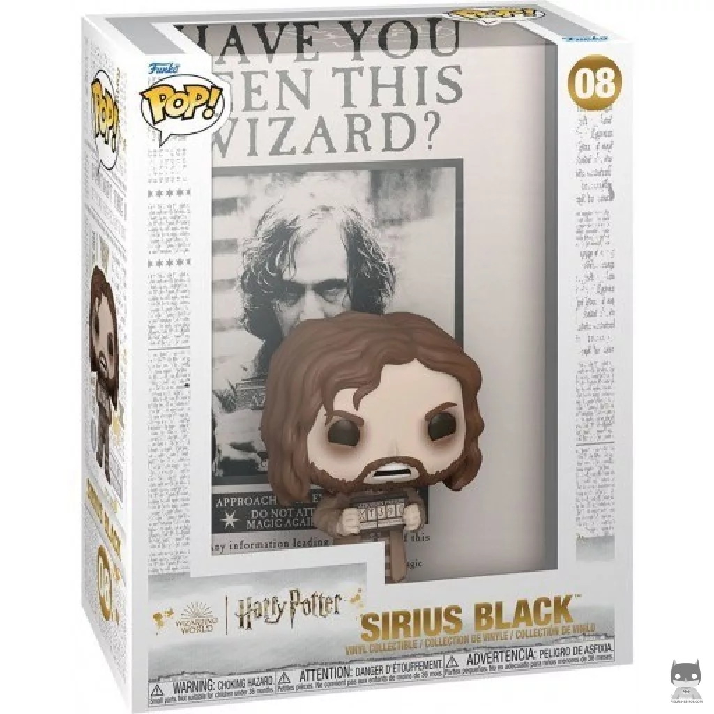 Figura Funko Pop! Póster de Sirius Black en su caja