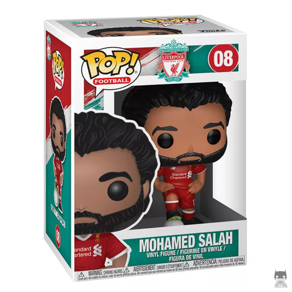 Figura Funko Pop! Mohamed Salah (Liverpool) en su caja