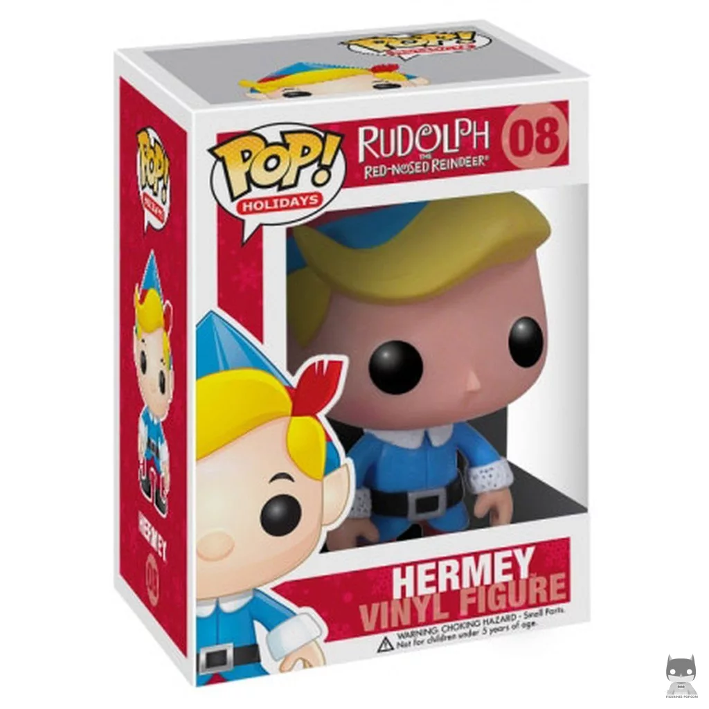 Figura Funko Pop! Hermey el Elfo en su caja