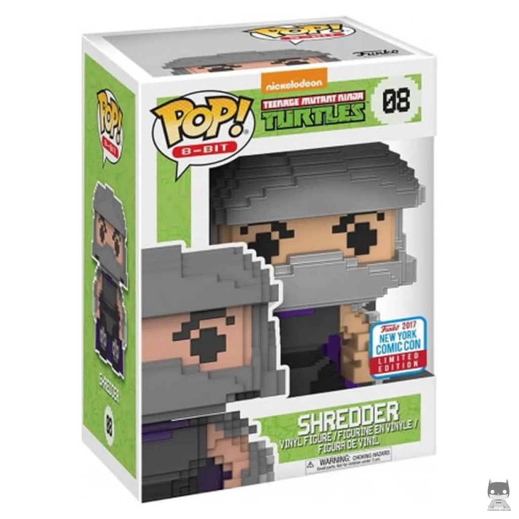 Figura Funko Pop! Shredder (8-bit) en su caja