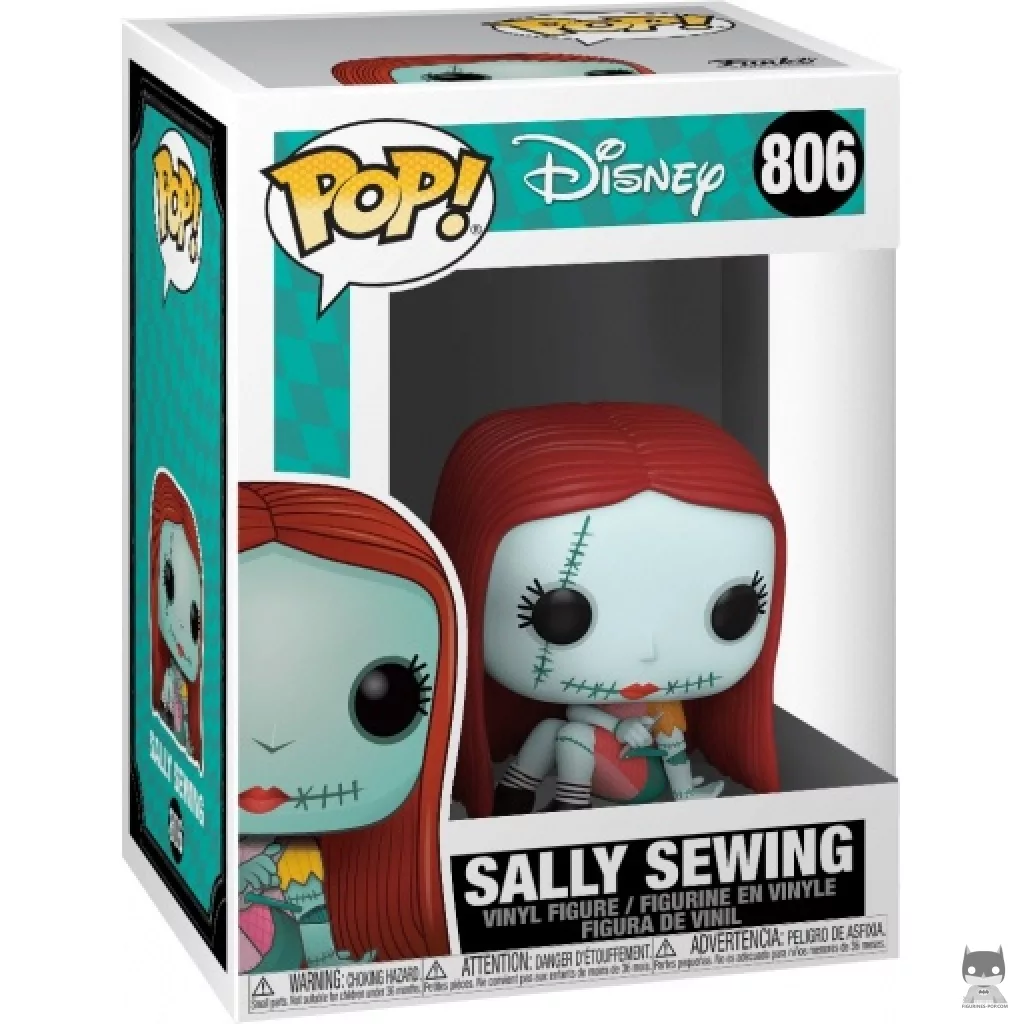 Figura Funko Pop! Sally cosiendo en su caja