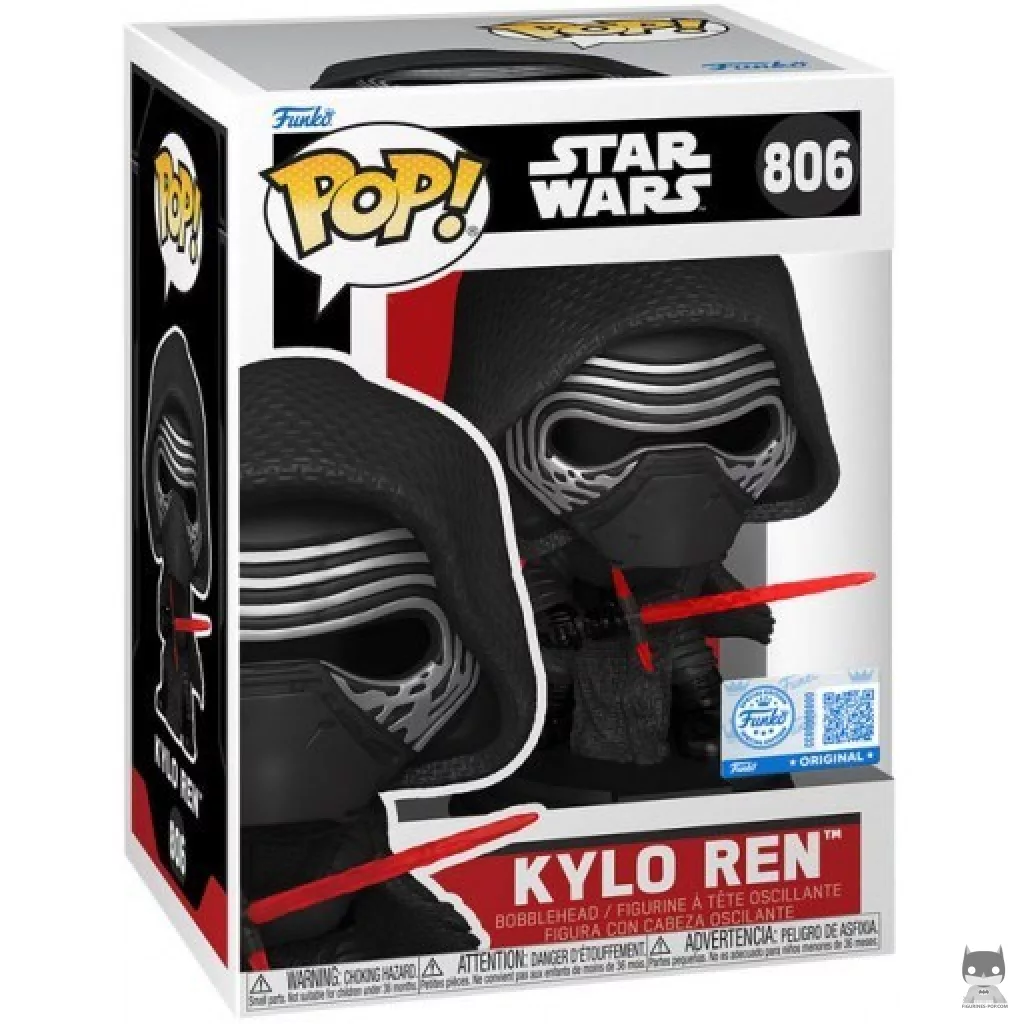 Figura Funko Pop! Kylo Ren en su caja