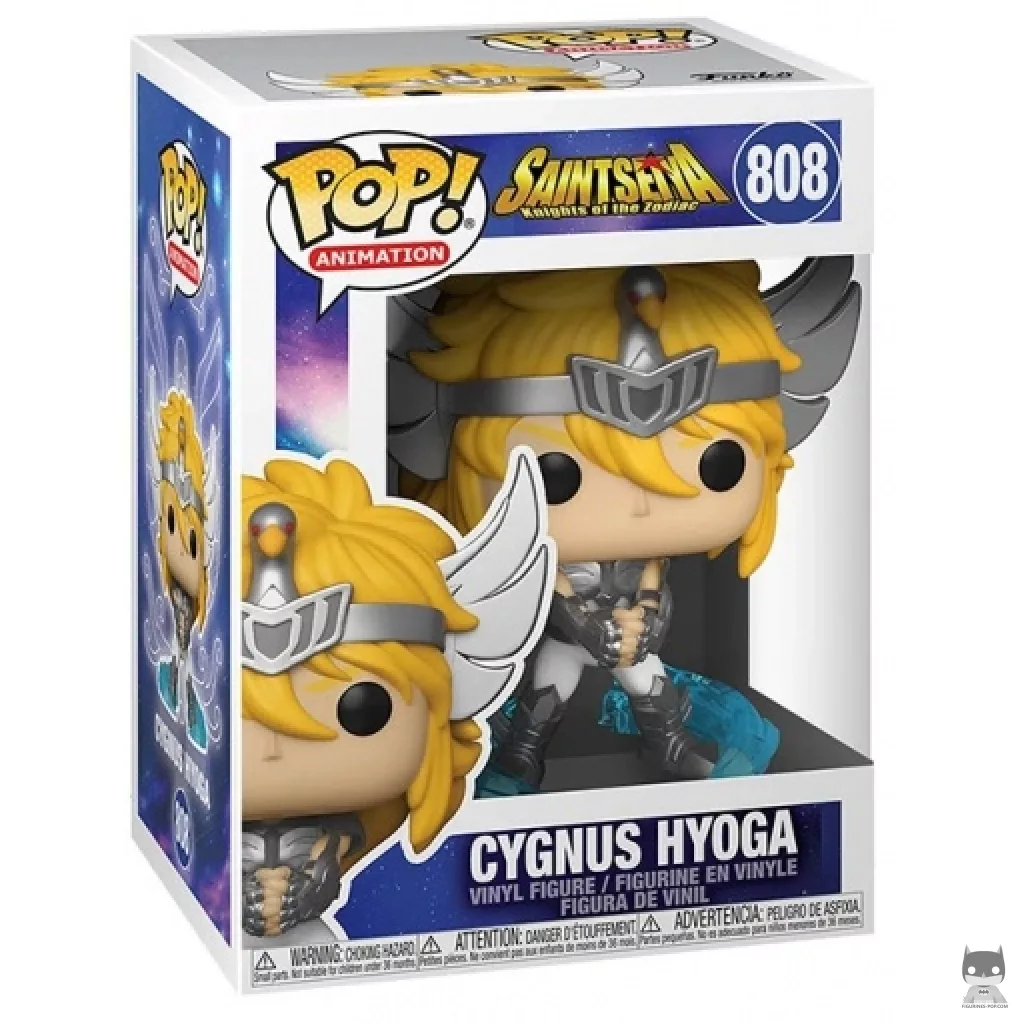 Figura Funko Pop! Hyoga del Cisne en su caja