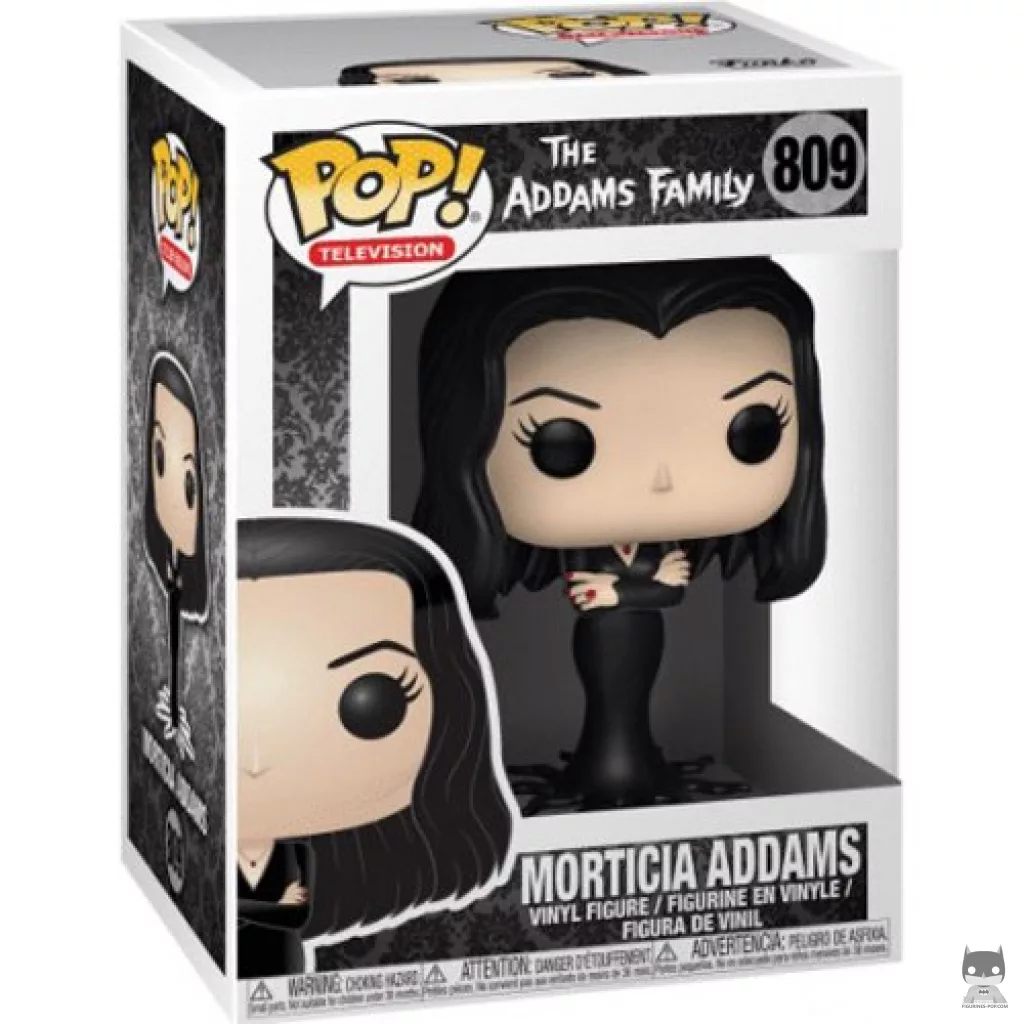 Figura Funko Pop! Morticia Addams en su caja