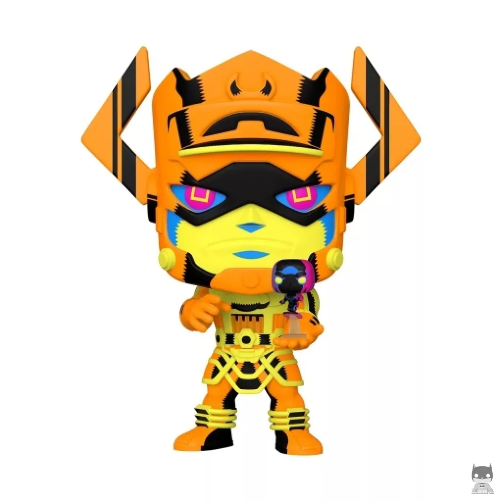 Figura Funko Pop! Galactus con Estela Plateada (Luz negra) (Chase) (Supersized) (Los 4 Fantásticos)