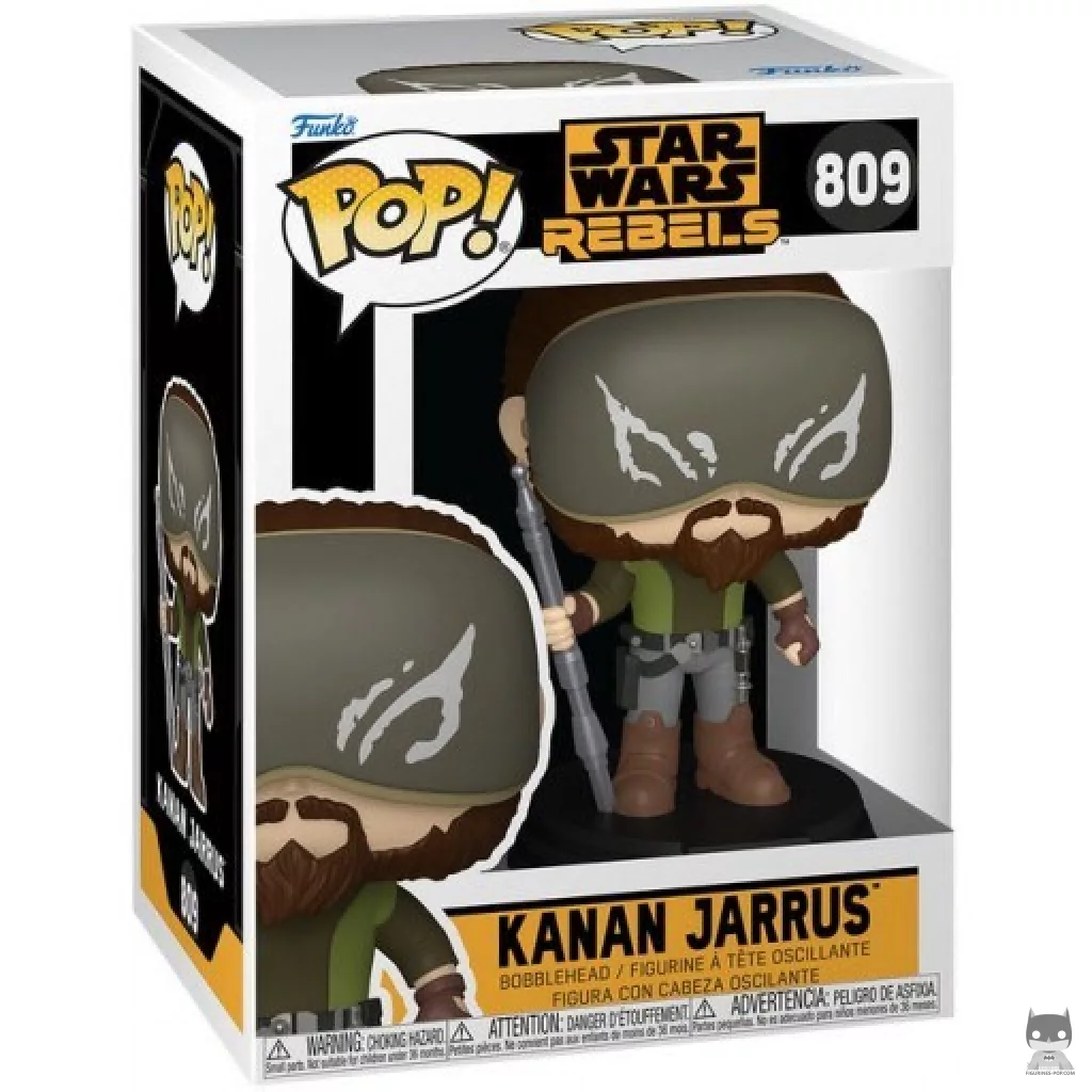 Figura Funko Pop! Kanan Jarrus en su caja