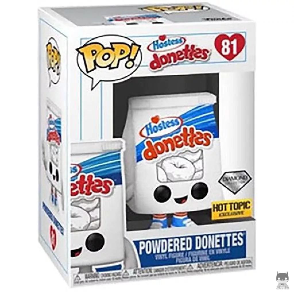 Figura Funko Pop! Powdered Donettes (Purpurina de diamante) en su caja
