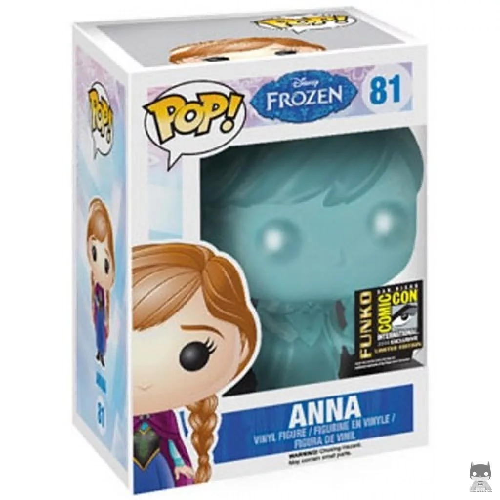 Figura Funko Pop! Anna (Translúcido) en su caja