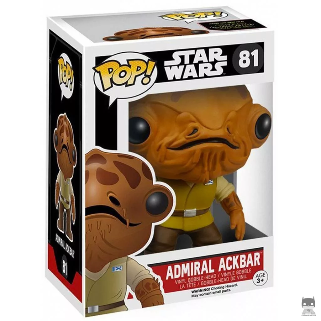 Figura Funko Pop! Almirante Ackbar en su caja