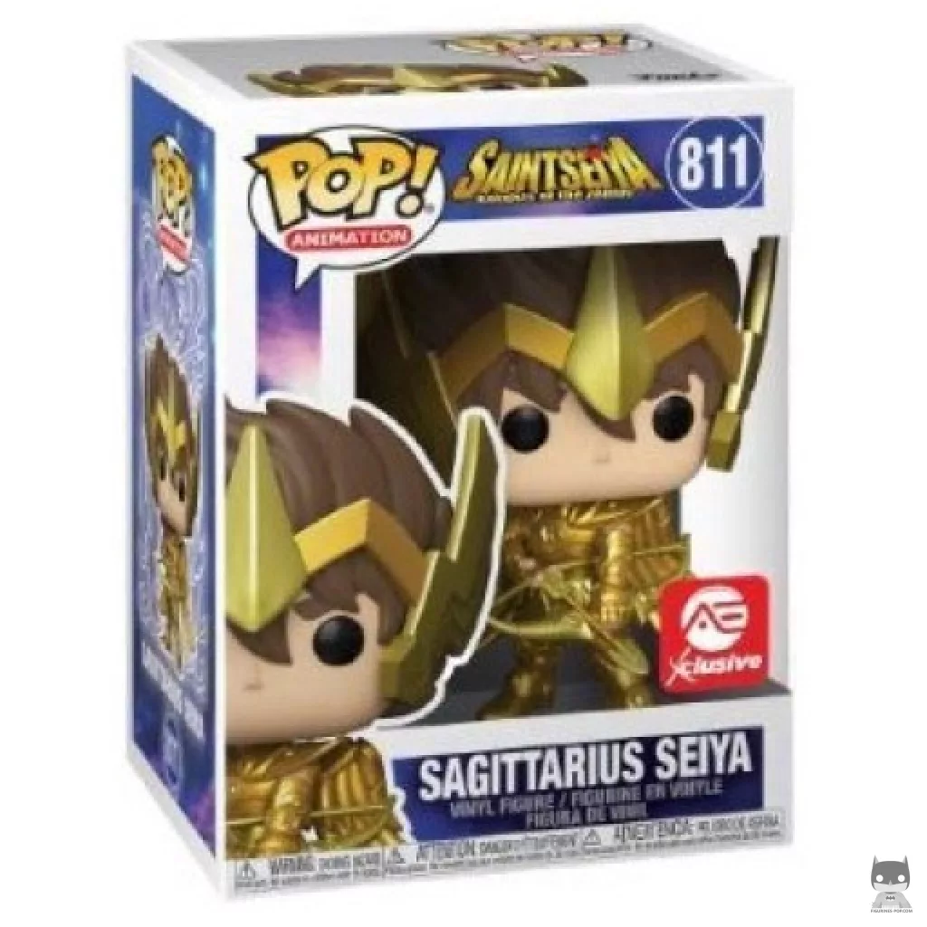 Figura Funko Pop! Seiya de Sagitario (Dorado) en su caja