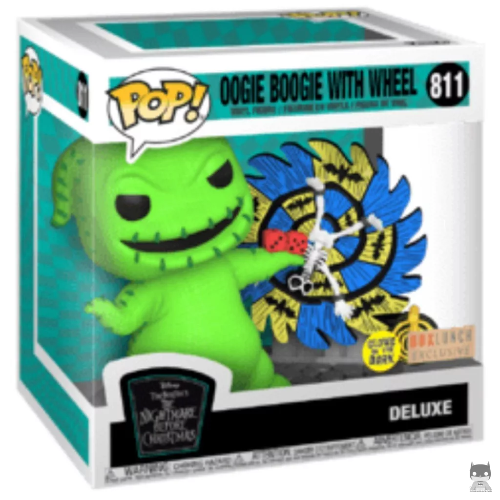 Figura Funko Pop! Oogie Boogie con ruleta en su caja