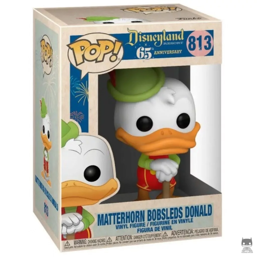 Figura Funko Pop! Donald con lederhosen en su caja
