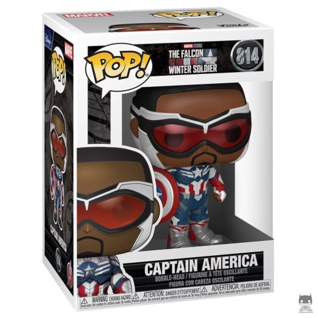 Figura Funko Pop! Capitán América en su caja