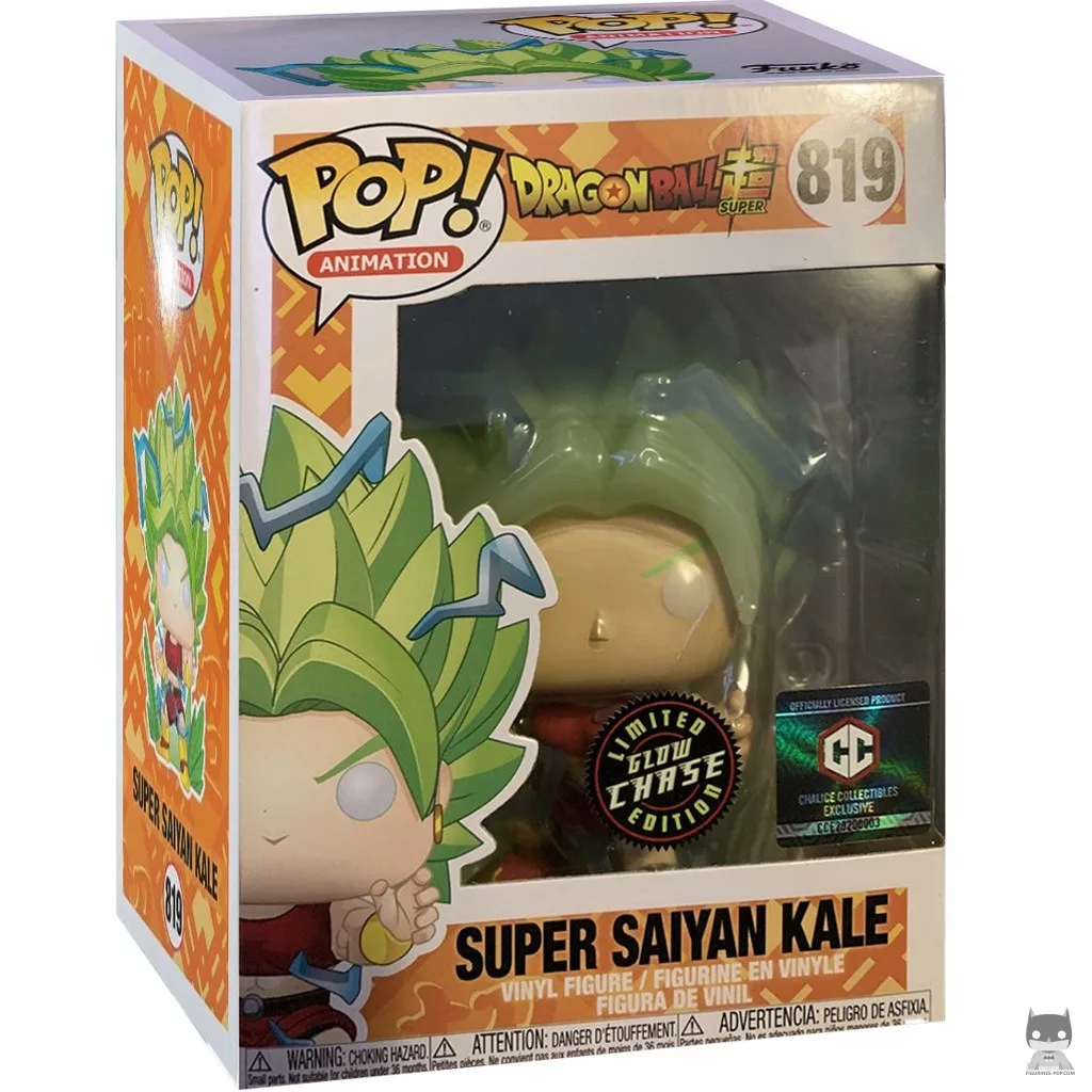Figura Funko Pop! Kale Super Saiyan (Chase & Brilla en la oscuridad) en su caja