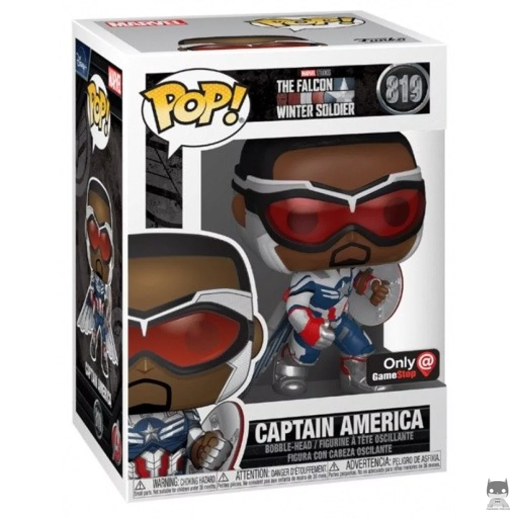 Figura Funko Pop! Capitán América en su caja