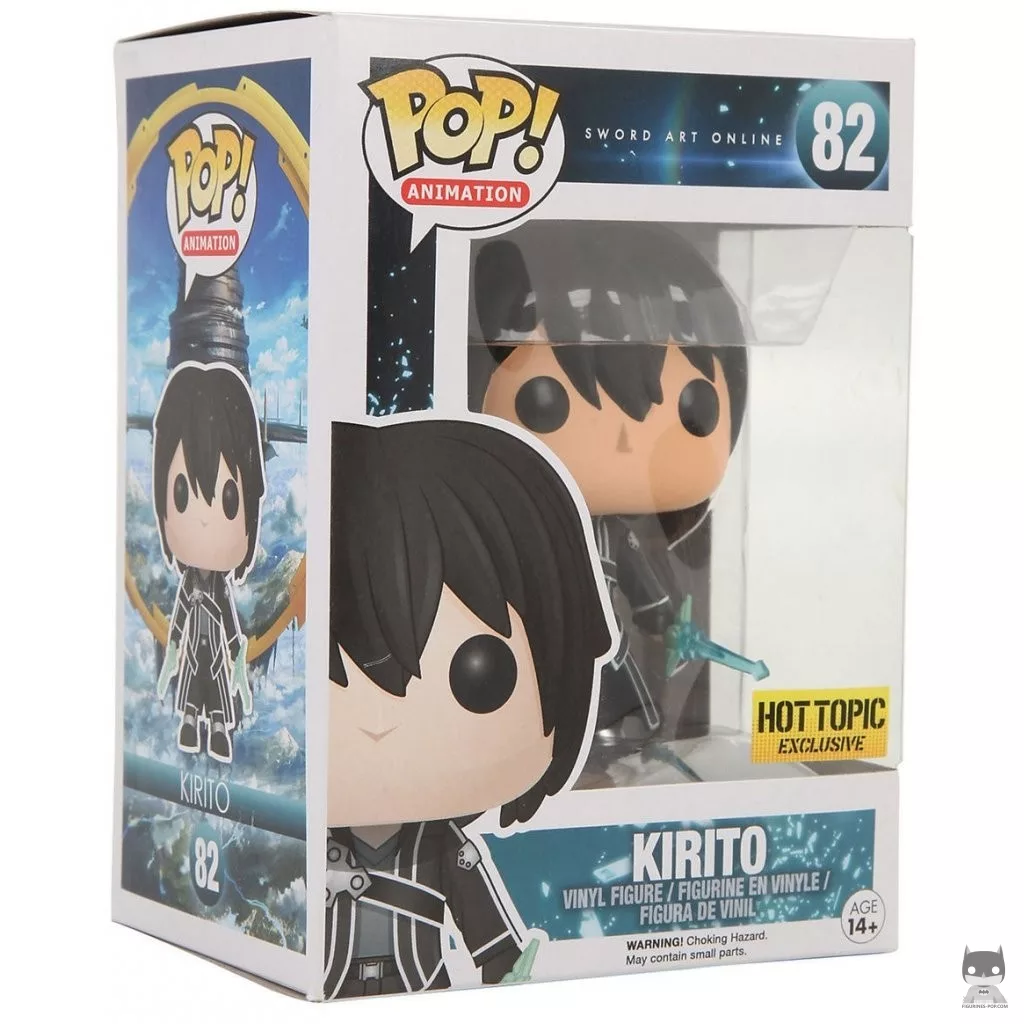 Figura Funko Pop! Kirito con espadas translúcidas en su caja