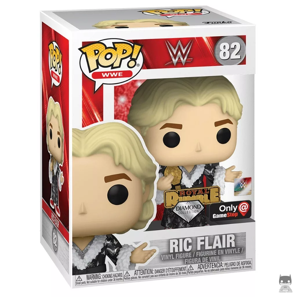 Figura Funko Pop! Ric Flair (Purpurina de diamante) en su caja